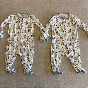 Two 0-3 month Magnetic Me Pjs